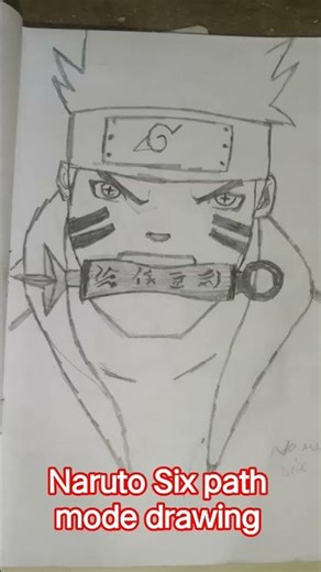 drawing of Naruto six pack mod drawing