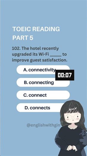 Can You Get This TOEIC Part 5 Right? #toeic #toeicpractice #toeicpreparation #studywithme #english