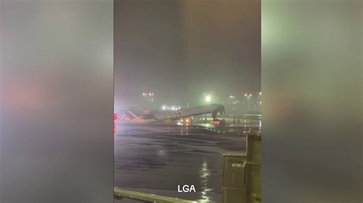 4 injured after Air Canada plane collides with vehicle at New York's LaGuardia Airport