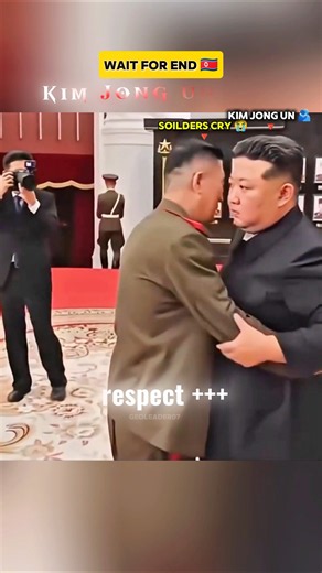KIM JONG UN RESPECT HIS SOILDERS ❤️‍🩹🫂 #kimtaehyung #usa #respect