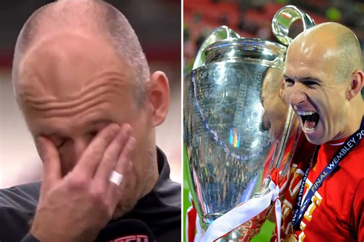 Arjen Robben, 37, retires for second time after emotional spell with boyhood club