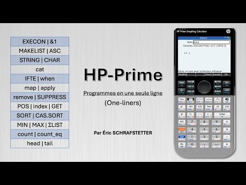 HP-Prime : Programmation One-Liners (unilignes)
