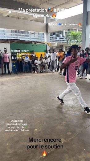 Merci 🙏 beaucoup le lycée d’application Nelson Mandela même les mauvais conditions c’était aimable de partager mon talent avec vous à la journée spécial maillot et je souhaiterai revenir prester dans votre lycée . Moi elvis bolo je suis disponible pour toutes les kermesse dans le gabon 🇬🇦 mon pays avec mon duo mon amie BB KINIO, nous sommes près pour voyager dans chaque province pour vous kermesse pour me rejoindre contacter mon manager sur le numéro à la bio🩷🫶🏻🤍@L_i_onel✨🗣️👅 @Bébé kini