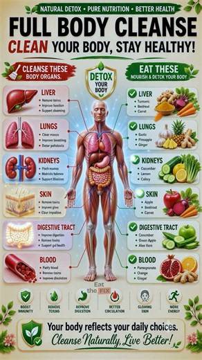 These Foods Are Nature's Cleanse for Your Organs #detox #health #food