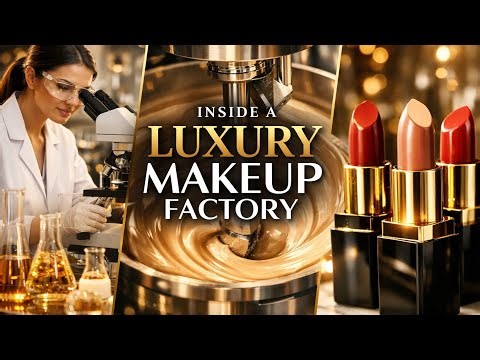 Inside a Modern Makeup Factory 🏭💄 | From Raw Pigments to Perfect Lipstick