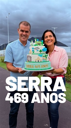 🎉 Serra, 469 anos: feita de história, coragem e gente gigante. A maior cidade do Espírito Santo não virou potência por acaso. Foi pela força de um povo que acorda cedo, trabalha duro e constrói, todos os dias, a cidade que mais cresce no nosso Estado. A Serra se transformou. De uma cidade simples e rural, virou referência em desenvolvimento, inovação e oportunidades. Mas essa transformação não aconteceu sozinha — ela aconteceu com e por causa das pessoas. Gente que chegou com esperança e encont