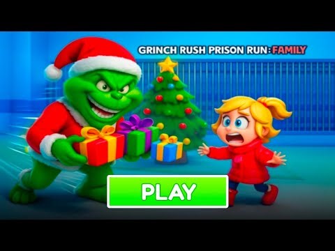 GRINCH FAMILY PRISON RUN! (Obby) Roblox Gameplay Walkthrough
