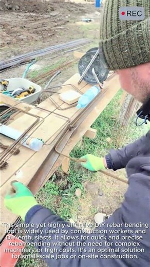 Simple DIY Rebar Bender Highly Effective Tool #viral #steel #creative #tools #skills