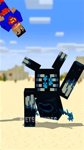 Zombie Becomes Herobrine in Superman's Push-Up Challenge! #shorts