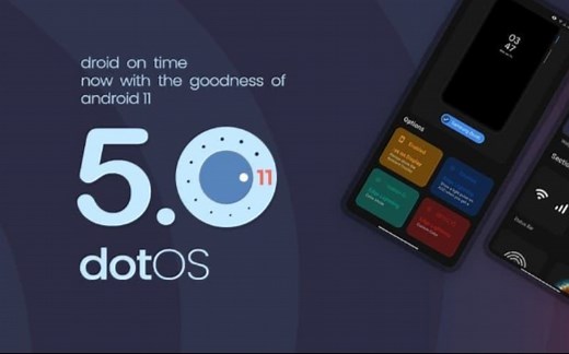 高斯模糊状态栏，超顺滑类原生rom dot os 5.0(Android 11)体验