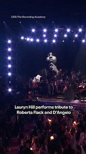 Lauryn Hill performs a beautiful tribute to Roberta Flack and D'Angelo at the #Grammys. #AwardsSeason | E! News