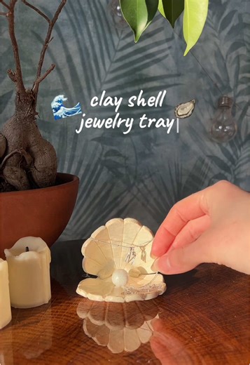 DIY Clay Shell Jewelry Tray Tutorial