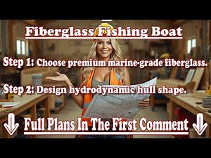DIY Fiberglass Fishing Boat Building Secret Method With Boat Building Plans