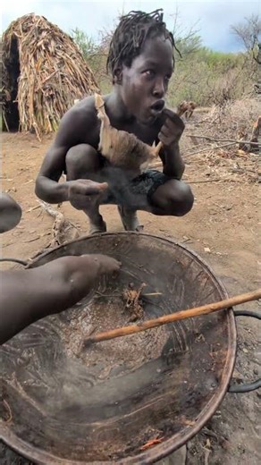 Wow What a delicious SoupSee howHadza cooks their favorite meal middle ofnowhere!! #hadzabetribe