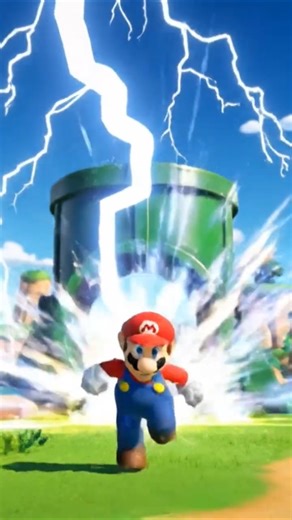 Mario vs lightning #mario #supermario #lightning
