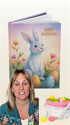 🌸 Cute Bunny Notebook for Spring & Easter 🐰