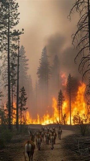 “Last Escape: Following Wildlife Through a Burning Forest | Cinematic POV”