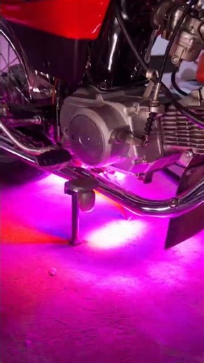 Bike UnderGlow 🔥 Night Mein Aag Lag Gayi 😍 Neon Light Modification