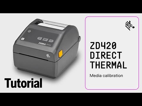 Zebra ZD420 Direct Thermal Printer: How To Setup a Manual Media Calibration