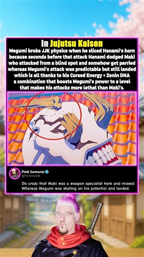 Megumi Cuts Hanami’s Horn in Jujutsu Kaisen
