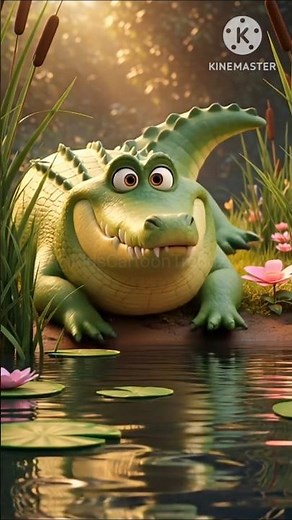 The Mighty Crocodile | Rhyming Poem for Kids | short cartoon video| #bedtimestories #storyforkids