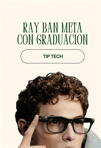 👓 ¿Usas lentes con graduación y te preguntas si los Ray-Ban Meta también se pueden graduar? La respuesta es sí. En este video te muestro paso a paso cómo puedes pedir tus Ray-Ban Meta con lentes graduados directamente desde la página oficial de Ray-Ban. Además, si ya tienes unos Ray-Ban Meta, también existe la opción de llevarlos a una óptica para que te cambien las micas por unas con tu graduación. Si estabas pensando que estos lentes inteligentes no eran para ti por usar graduación, este vide