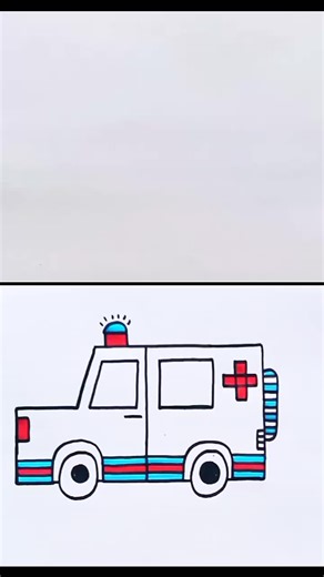 How to Draw an Ambulance Using Number 55