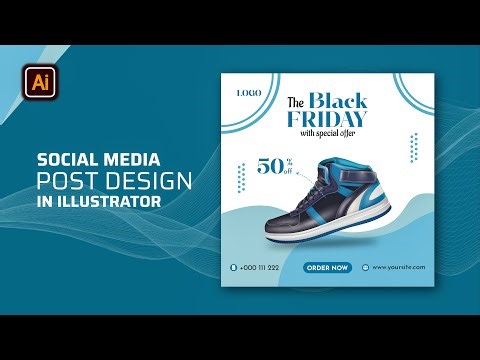 Product Social Media Post Design in Illustrator - Adobe Illustrator Tutorial