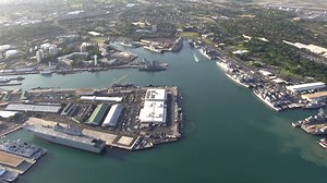 Aerial video highlighting the beautiful Hawaii landscape and ships participating in #RIMPAC 2016, currently in port Joint Base Pearl Harbor Hickam, headquarters of U.S. Pacific Fleet. Video by MC1 Benjamin A. Lewis. | RIMPAC