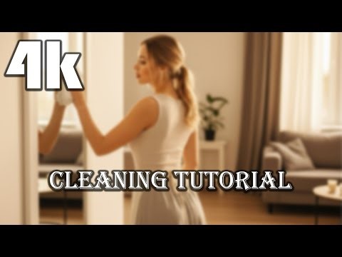 4K Transparent Cleaning | Easy Mirror Cleaning Tutorial | Home Cleaning Routine