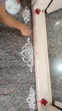 simple and easy rangoli🎨 #shorts