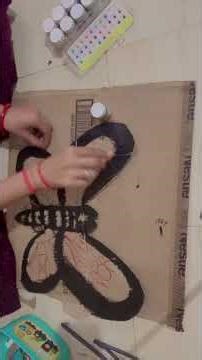 Beautyfull butter fly carbord panting # sity