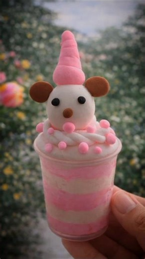 Sweet Banana Delight 🍌✨ | Cute Mini Dessert Creation.#clay #diy #clayart #shorts