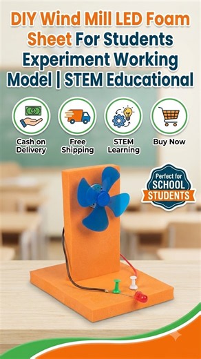 DIY Wind Mill LED Light School Science Project for Students #shortvideo#shortsviral #youtube#shorts