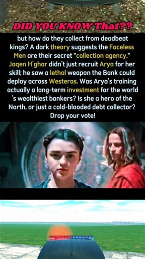 Arya Stark vs Jaqen H’ghar | Hero or Secret Debt Collector of Iron Bank?