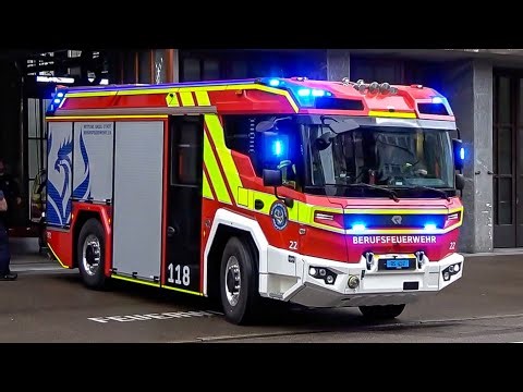 [ELEKTRO ELW & Rosenbauer RTX HLF!] - Feuerwehr BASEL | 2x GMA-Löschzug + Rettungsdienst!