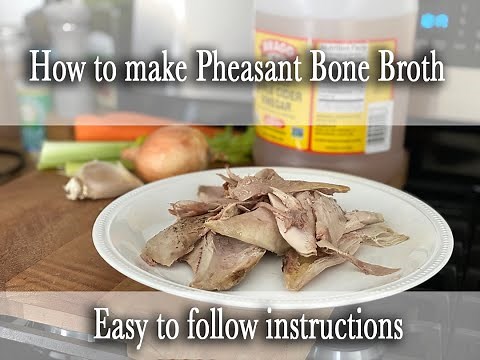 How to make pheasant bone broth | Easy and delicious | Instapot Recipe