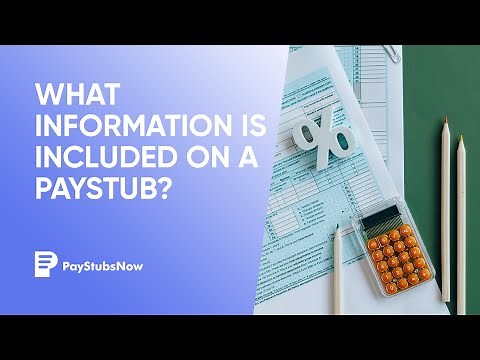 What information is included on a paystub | Pay Stubs Now
