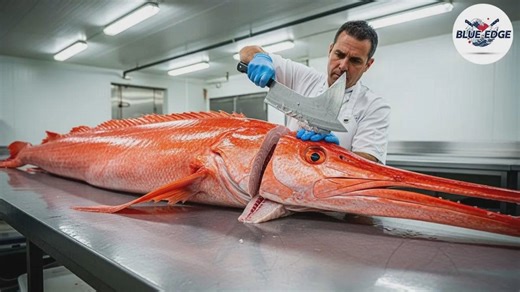 惊人的精湛刀工——巨型红笛鲷 你从未见过的最快刀法