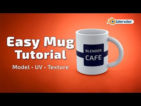 Blender Beginner Tutorial – Model, UV Unwrap & Texture a Mug Step-by-Step