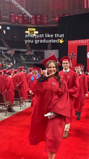 University of Louisiana at Lafayette on Instagram: "Seriously … where’d all the time go?!❤️🎉 #ullafayette #ragingrads #classof2025"