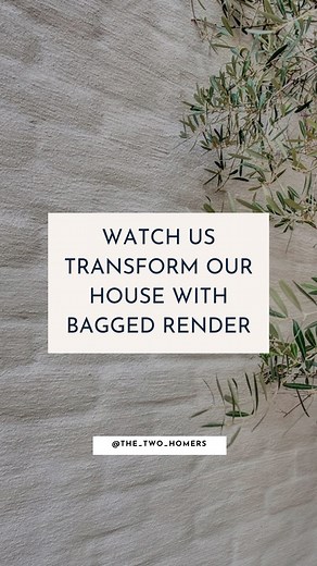 Thinking about freshening up old brickwork? Here’s how we bag rendered ours 👇 ✨ We used Davco Off-White Cement-Based Render mixed with water in a bucket to a toothpaste-like consistency. ✨ Wash your walls before starting to get rid of any dust, debris, mould, spiderwebs etc and ensure they’re slightly damp before applying the render (not dripping wet though) ✨ Unless, like us, you’re also redoing the floors/frames etc, be sure to tape them off for an easy clean up ✨ Applied using a sheepskin re