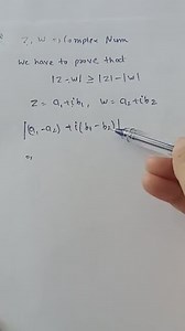 If z and w are two complex numbers, prove that |z-w| \geq|z|-|w... | Filo