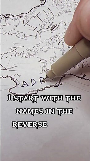 How I draw my Maps🧭 #tutorial #worldbuilding #fantasy