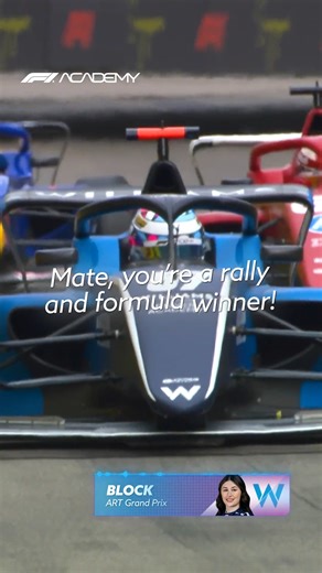 F1 Academy | Lia Block, you are a rally and F1 Academy winner. 🤝 📻 #F1Academy #SingaporeGP | Instagram