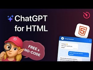 How to Add ChatGPT to HTML website [AI Integration Guide]