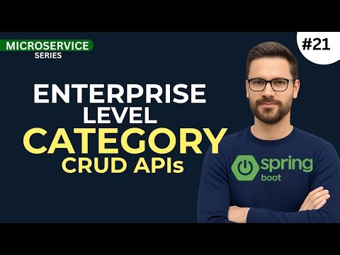 Spring Boot Category Controller | CRUD + Filter APIs | E-Commerce Microservice Project