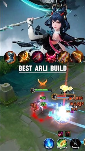 Best build for Arli Insane Damage 🔥 #HOK #hokstudio #honorofkings #mlbb #arli #hokcreator #hokph