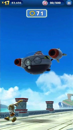 Sonic Dash Gameplay - cream defeat eggman