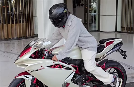 Lewis Hamilton takes 200bhp MV Agusta superbike for 20mph spin through Monaco traffic